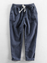 Emile - Linen Cotton Cropped Trousers