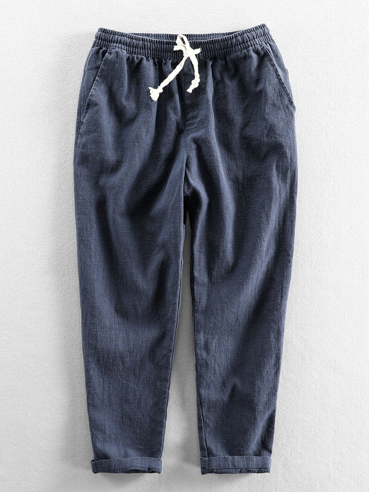 Emile - Linen Cotton Cropped Trousers