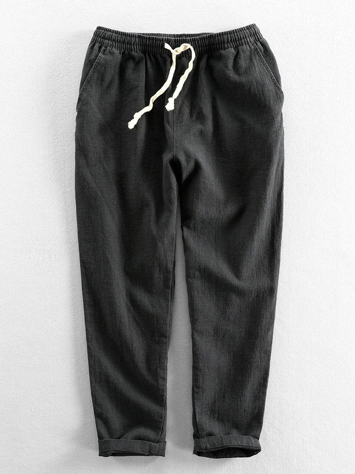 Emile - Linen Cotton Cropped Trousers