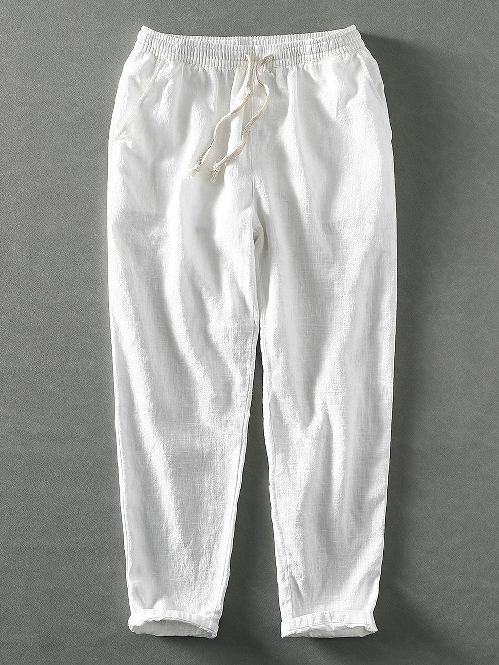 Emile - Linen Cotton Cropped Trousers