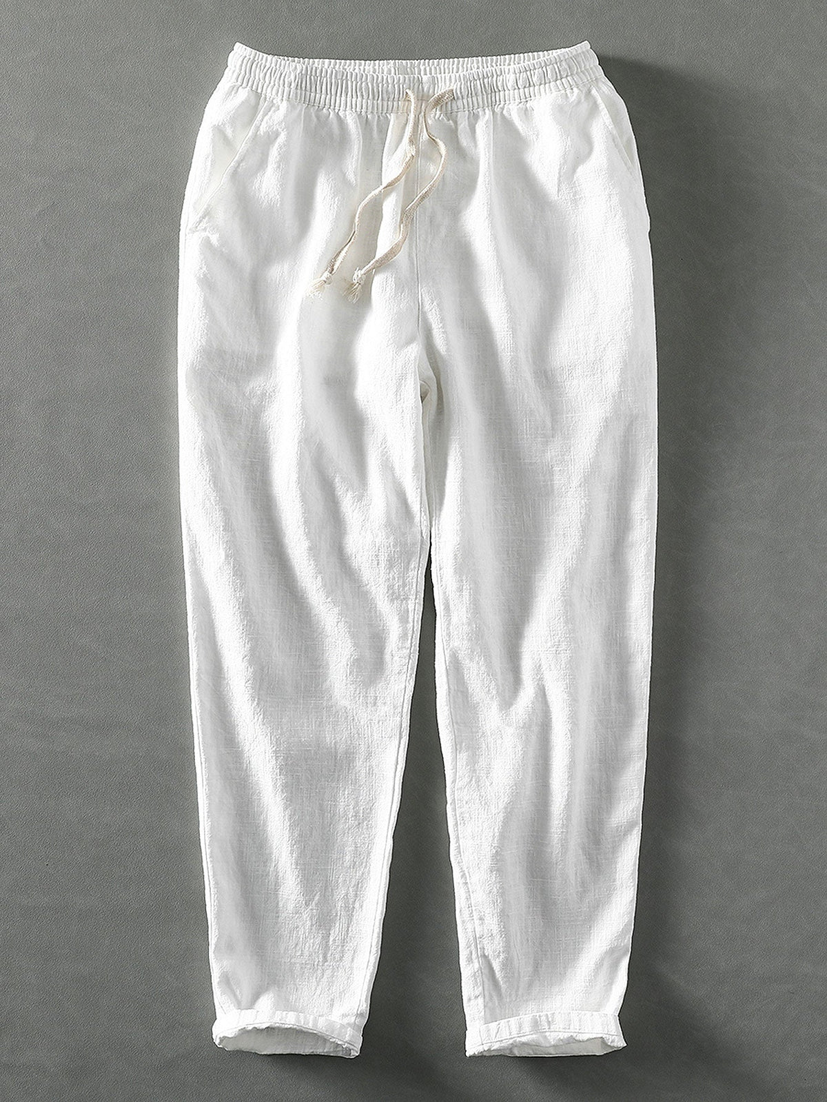 Emile - Linen Cotton Cropped Trousers