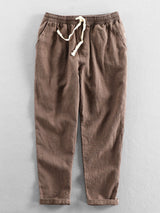 Emile - Linen Cotton Cropped Trousers