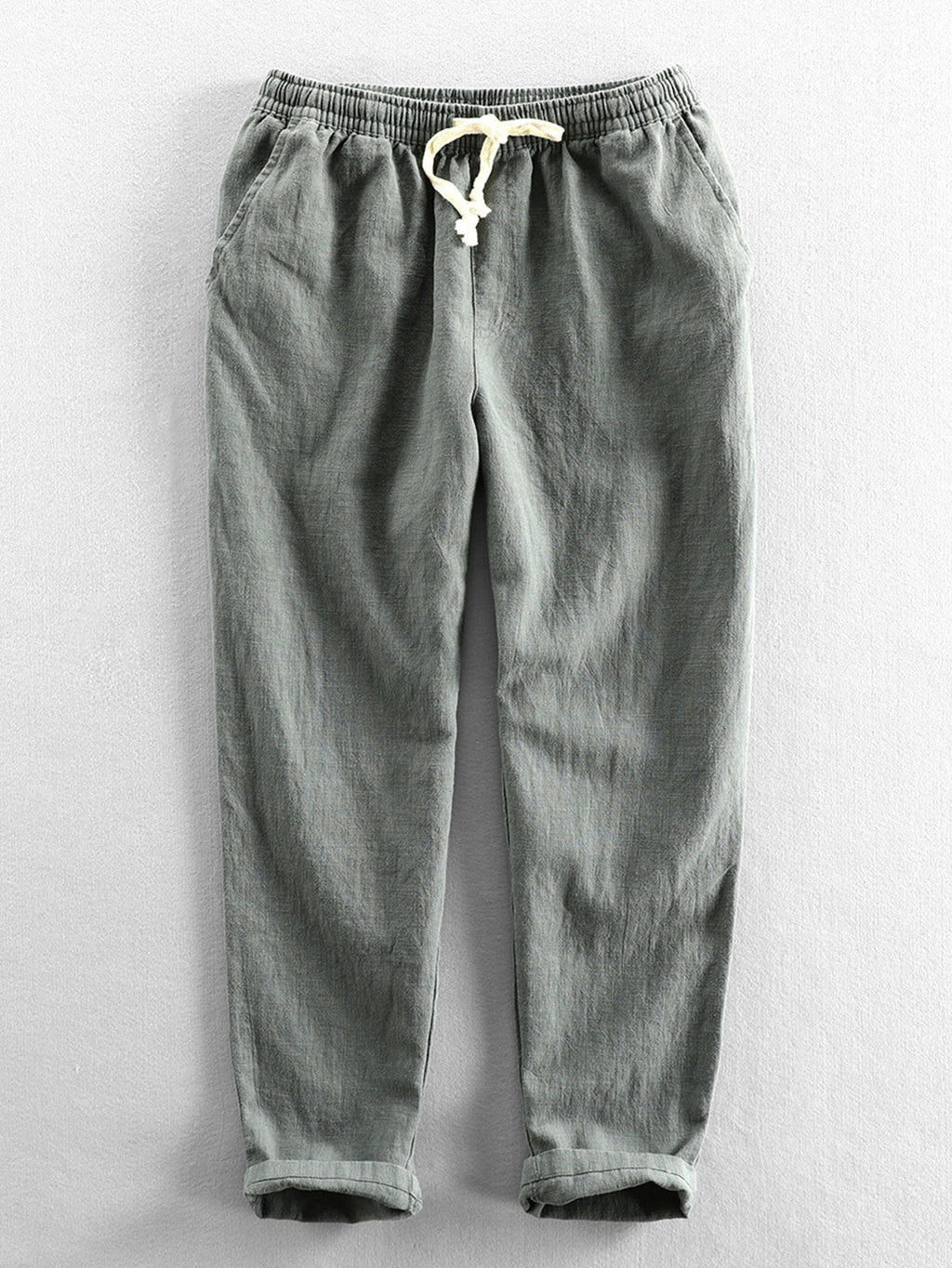 Emile - Linen Cotton Cropped Trousers