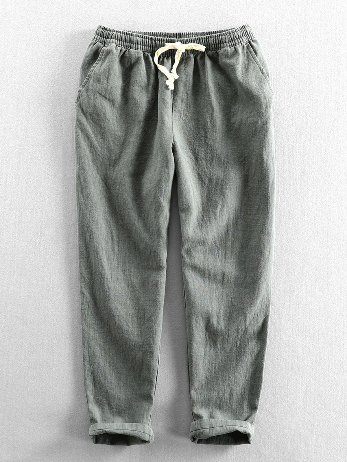 Emile - Linen Cotton Cropped Trousers