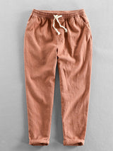 Emile - Linen Cotton Cropped Trousers