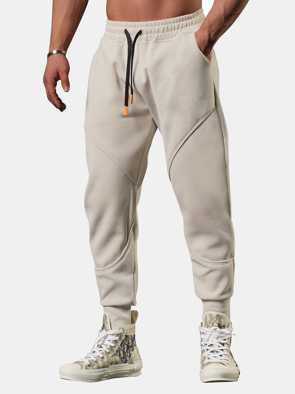 Theo - Cropped Joggers with Side Split
