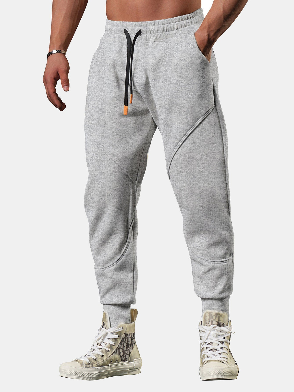 Theo - Cropped Joggers with Side Split