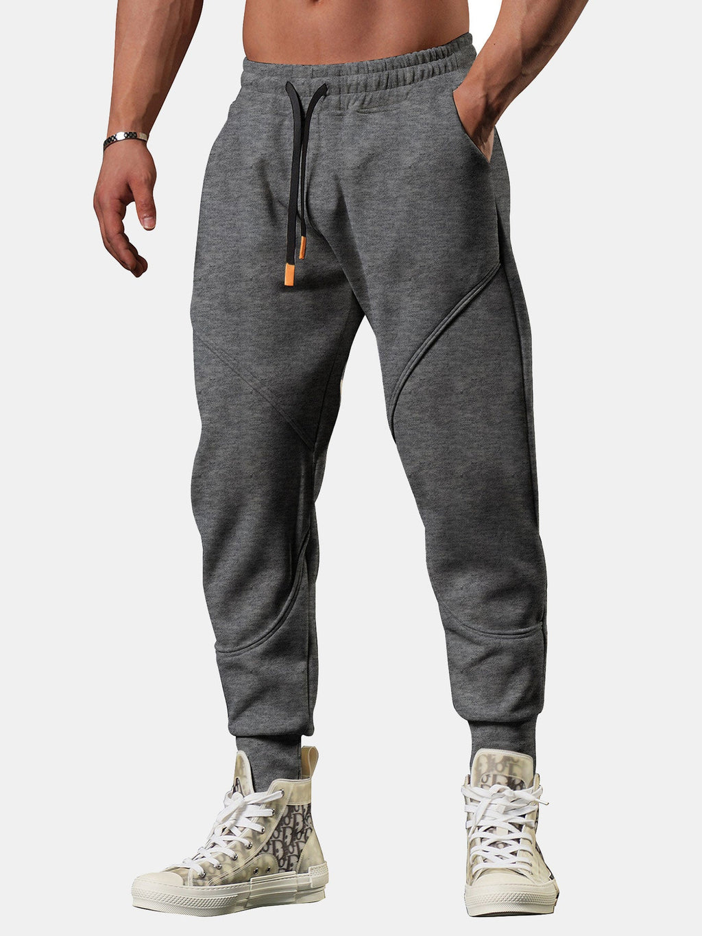 Theo - Cropped Joggers with Side Split