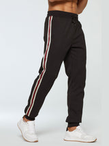 Victor - Teddy Lined Joggers with Side Stripe