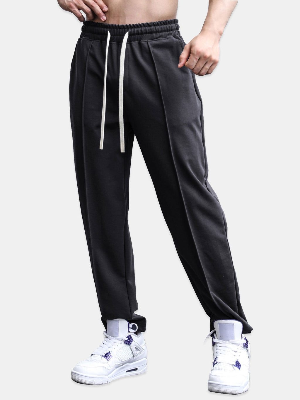 Denis - Tapered Joggers with Crease