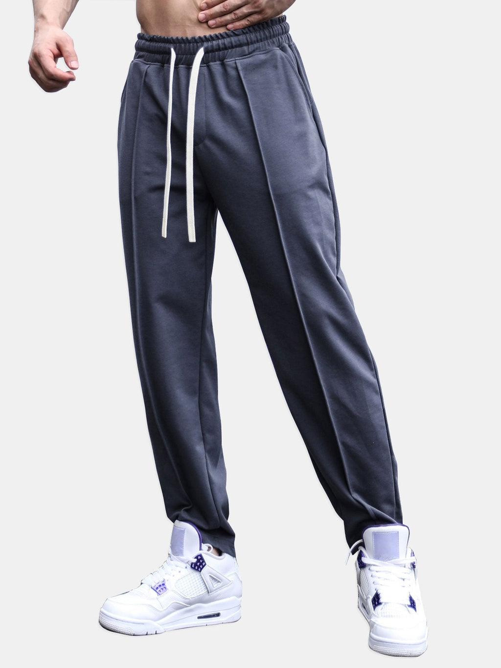 Denis - Tapered Joggers with Crease
