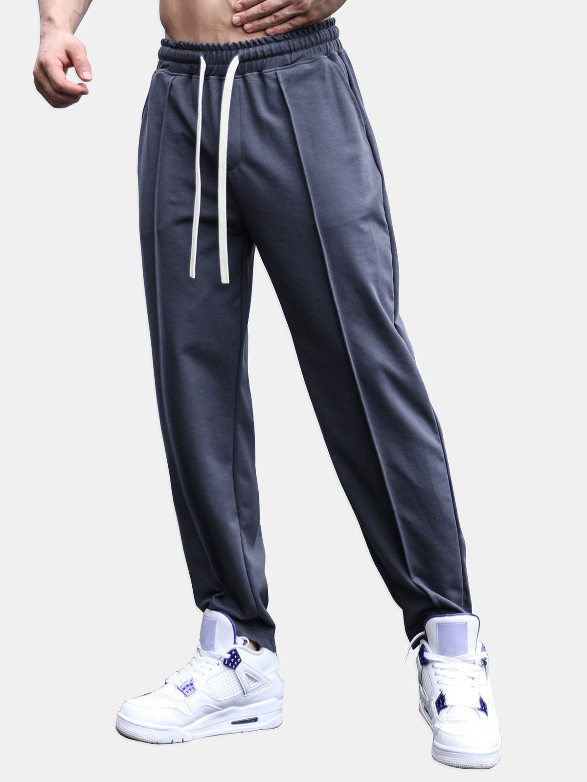 Denis - Tapered Joggers with Crease