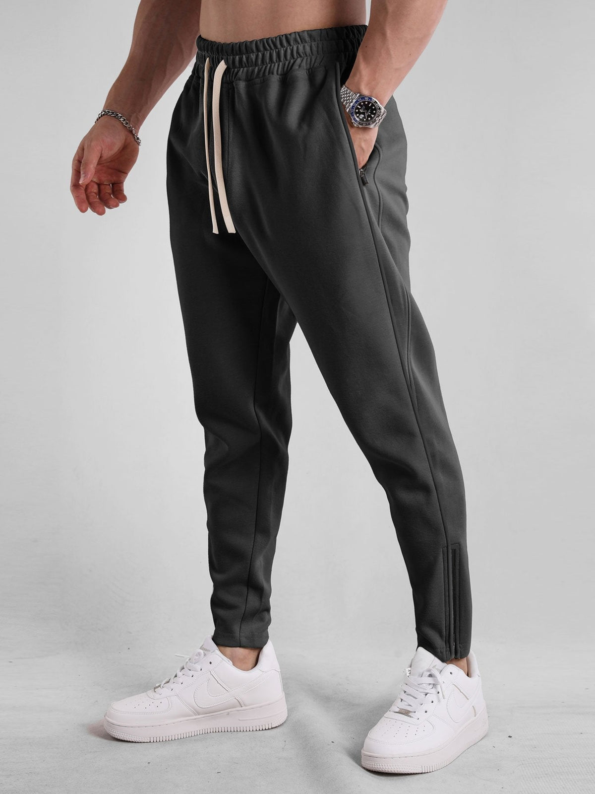 Michel - Joggers with Zip Hem