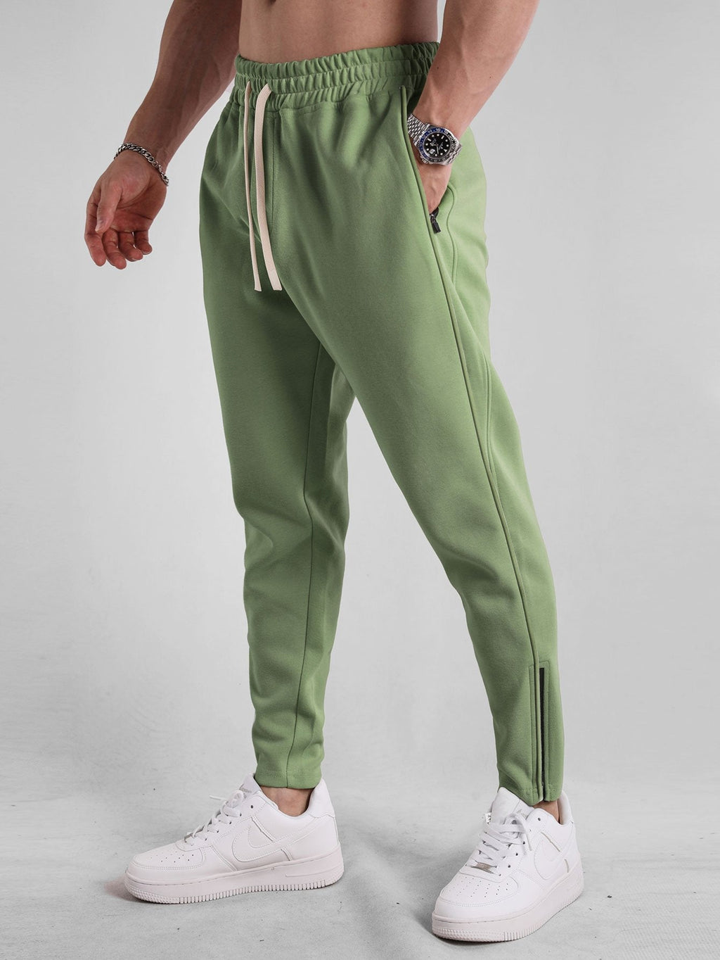 Michel - Joggers with Zip Hem