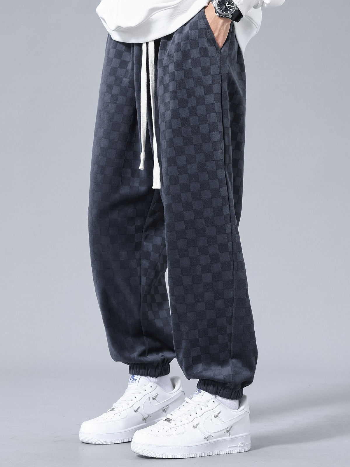 Alain - Plaid Joggers
