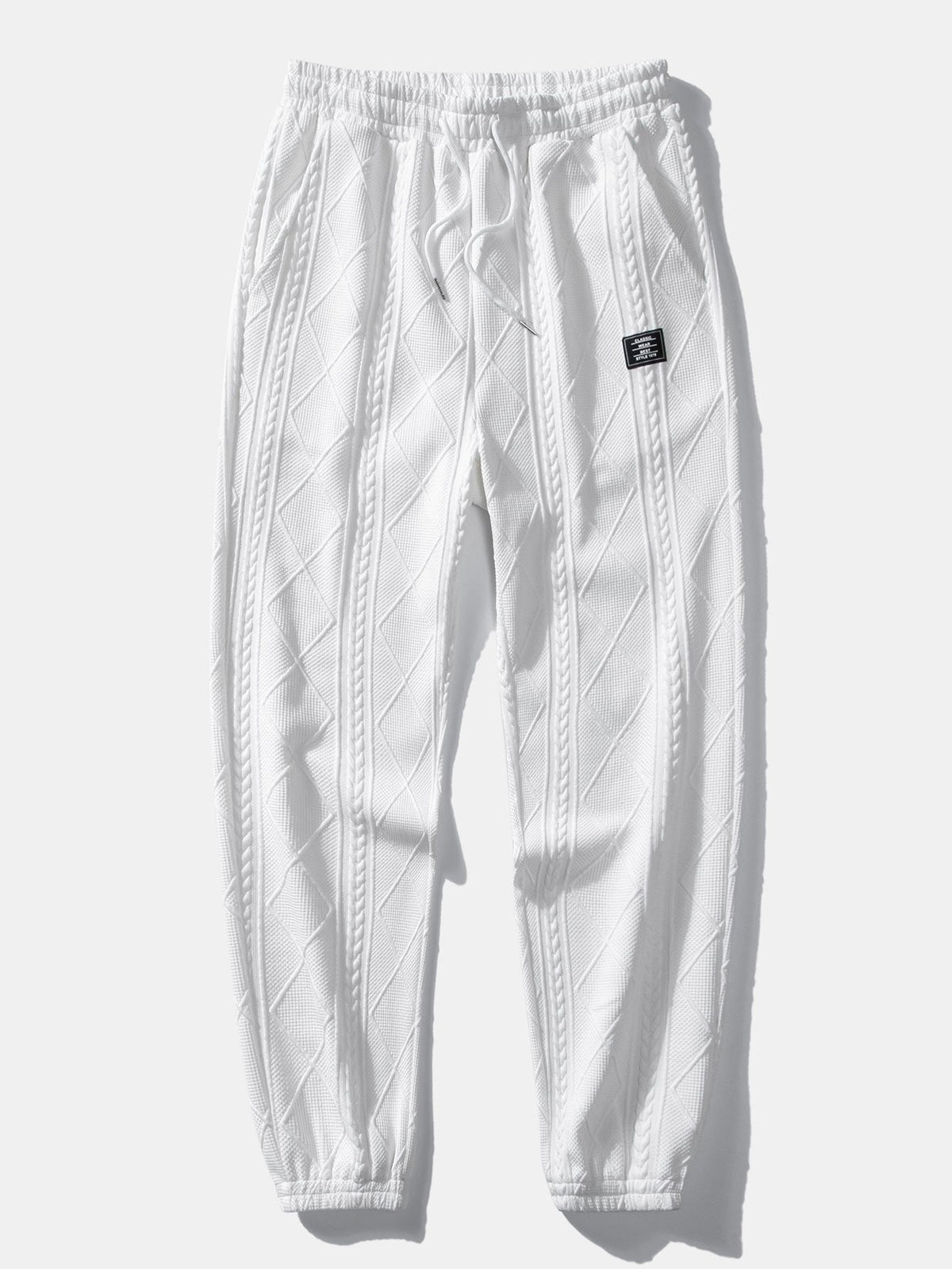 Patrick - Geometric Jacquard Joggers