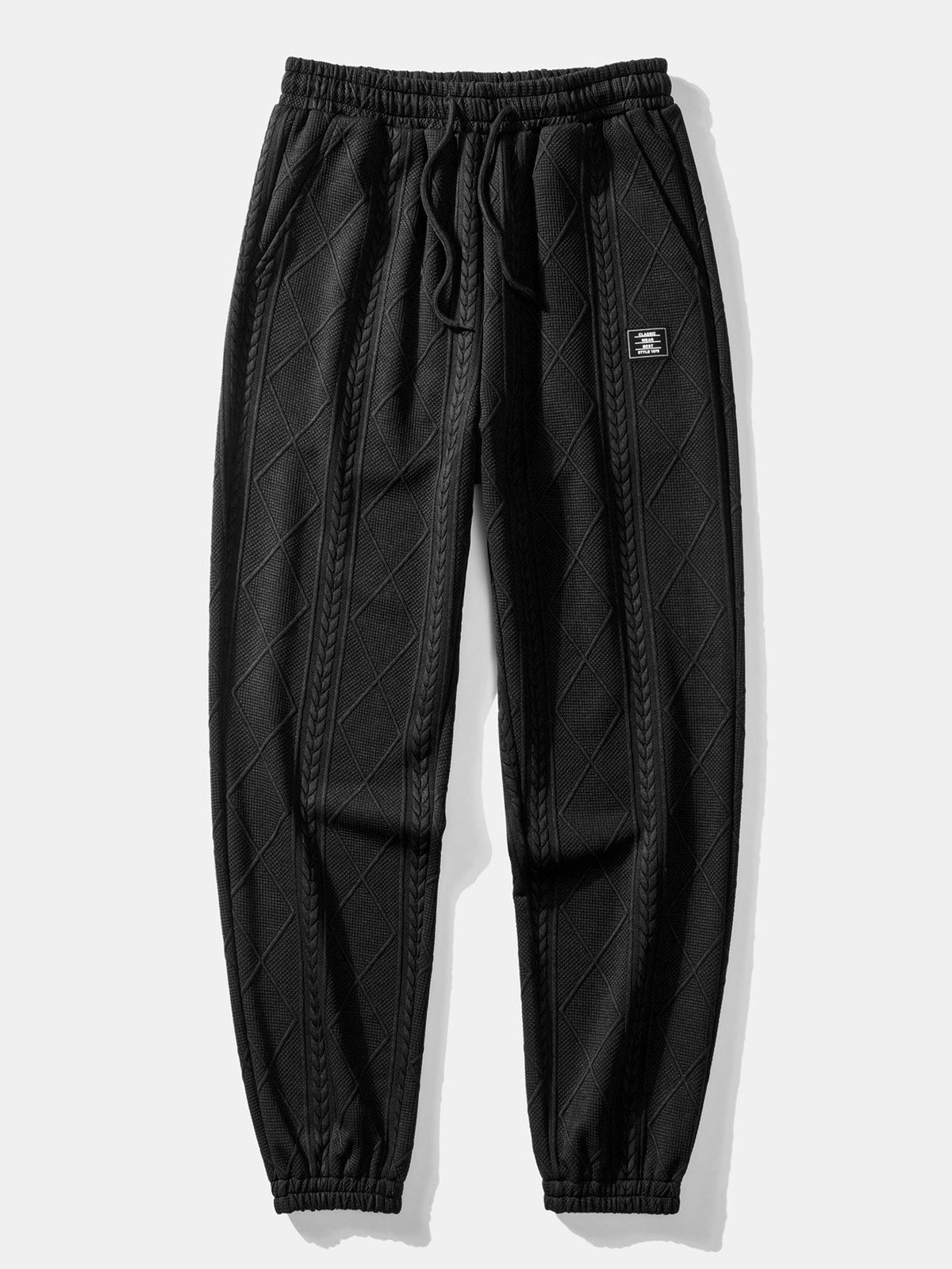 Patrick - Geometric Jacquard Joggers