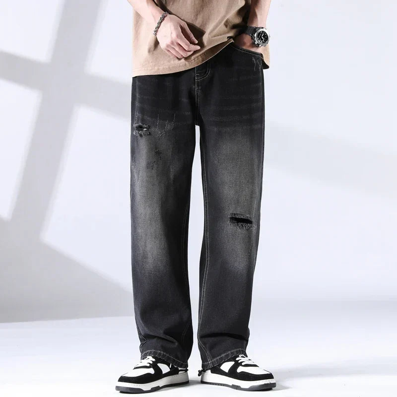Bryce - Distressed Straight Leg Jeans