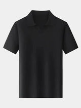 Alain - Open Collar Short Sleeve Polo