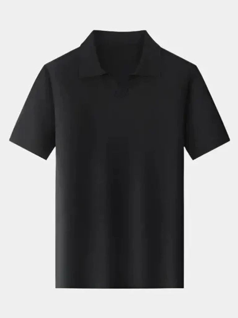 Alain - Open Collar Short Sleeve Polo