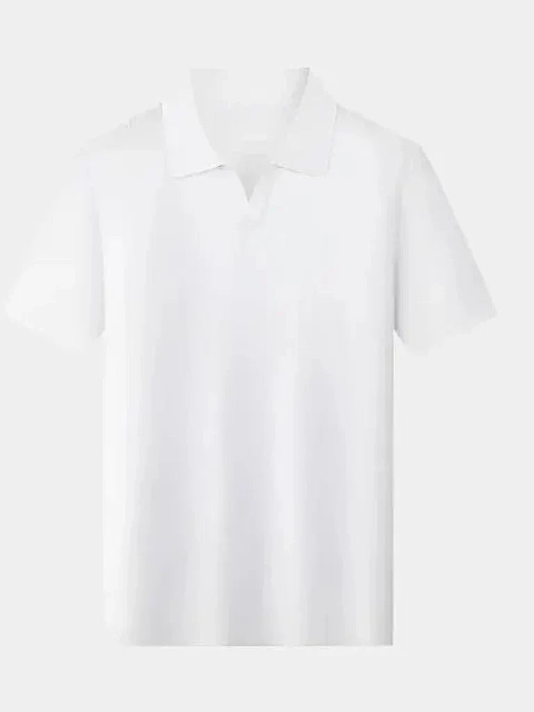 Alain - Open Collar Short Sleeve Polo