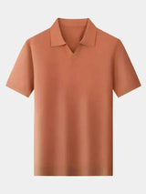 Alain - Open Collar Short Sleeve Polo
