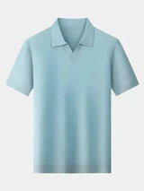 Alain - Open Collar Short Sleeve Polo