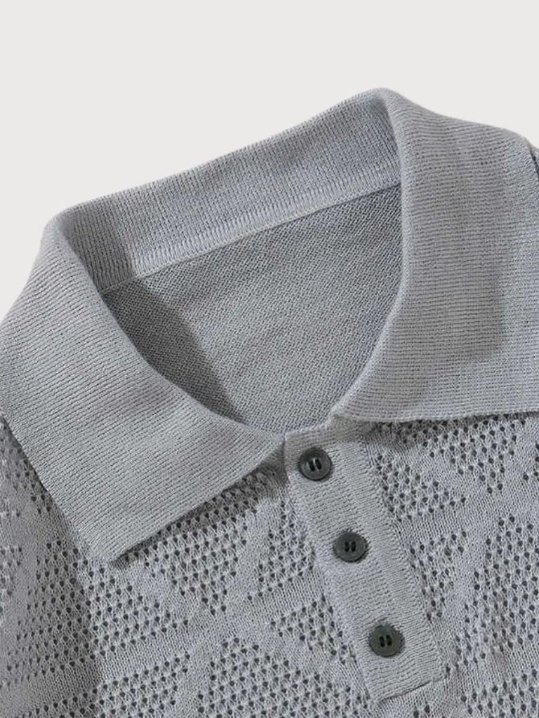 Daniel - Geometric Textured Polo