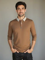 Patrick - Long Sleeve Polo with Ribbed Cuffs