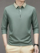 Patrick - Long Sleeve Polo with Ribbed Cuffs