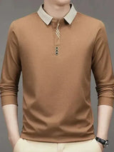 Patrick - Long Sleeve Polo with Ribbed Cuffs