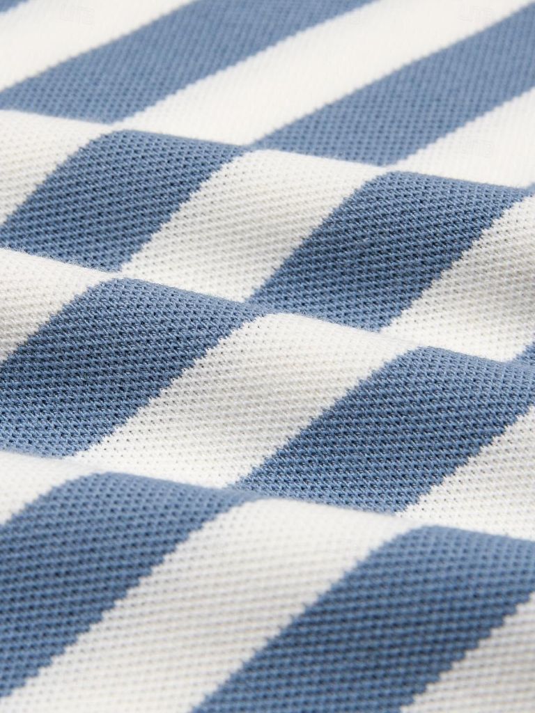 Kevin - Blue Striped Polo