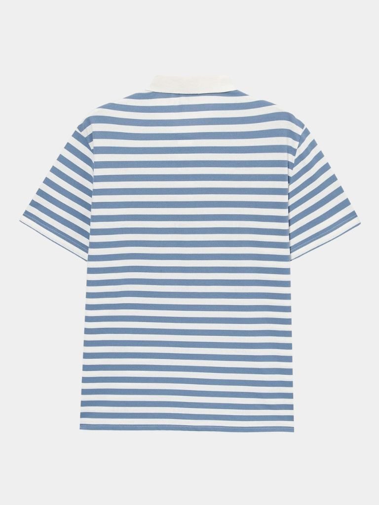 Kevin - Blue Striped Polo