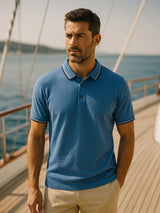 Justin - Blue Classic Polo
