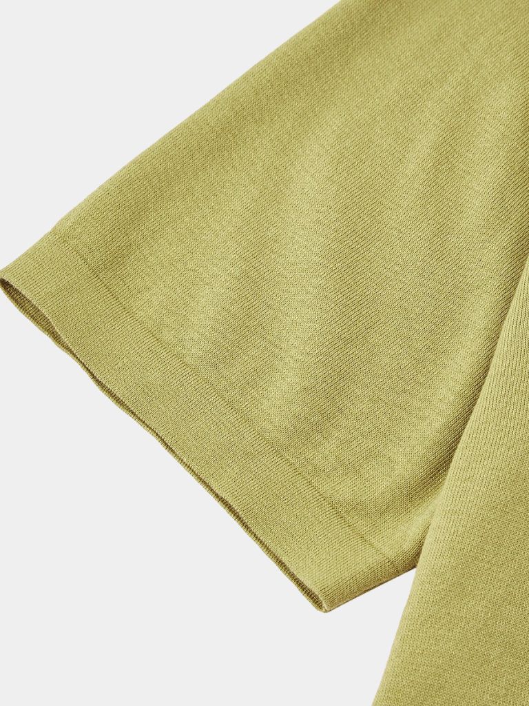 Brandon - Classic Short Sleeve Polo with Button Placket