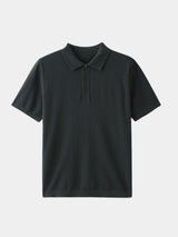 Brandon - Classic Short Sleeve Polo with Button Placket