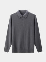 Brett - Plain Long Sleeve Polo