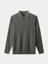 Brett - Plain Long Sleeve Polo