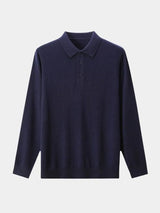 Brett - Plain Long Sleeve Polo