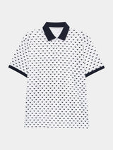 Brent - Black Patterned Polo