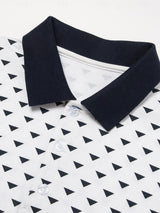Brent - Black Patterned Polo