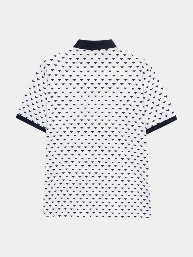 Brent - Black Patterned Polo
