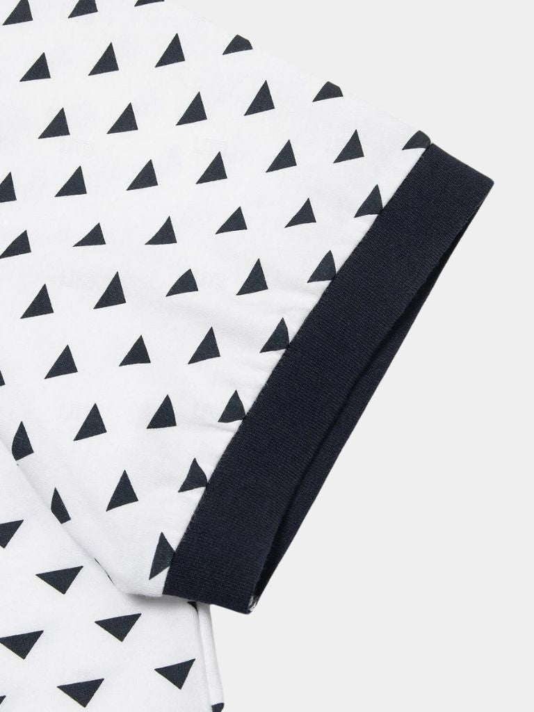 Brent - Black Patterned Polo