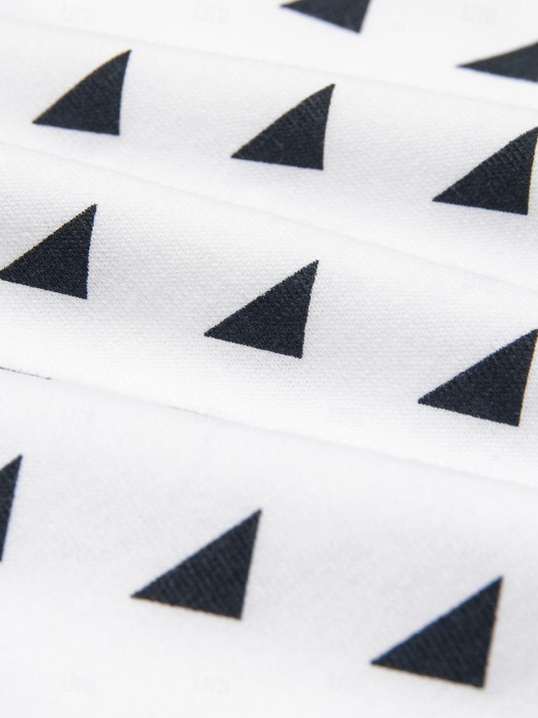 Brent - Black Patterned Polo