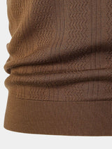 Brian - Brown Textured Polo