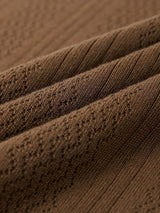 Brian - Brown Textured Polo
