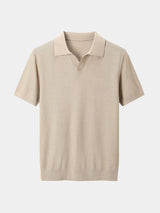 Bryce - Knit Polo with Open Lapel Collar