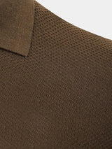 Bryce - Knit Polo with Open Lapel Collar