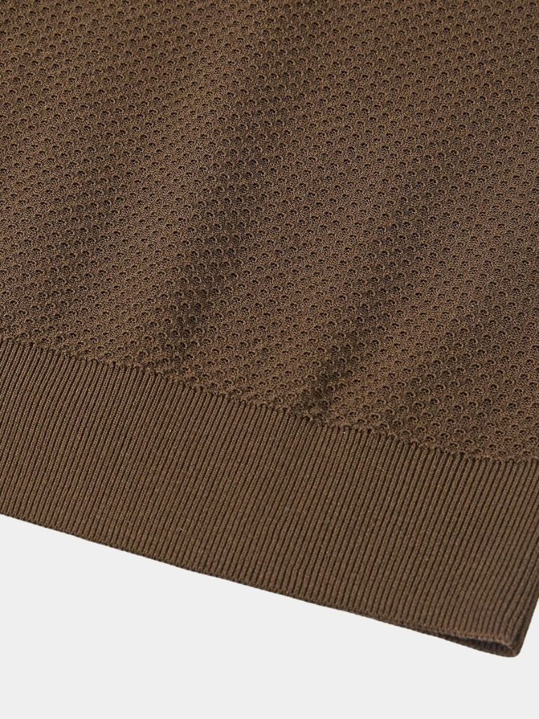Bryce - Knit Polo with Open Lapel Collar