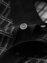 Dallas - Black Textured Knit Polo